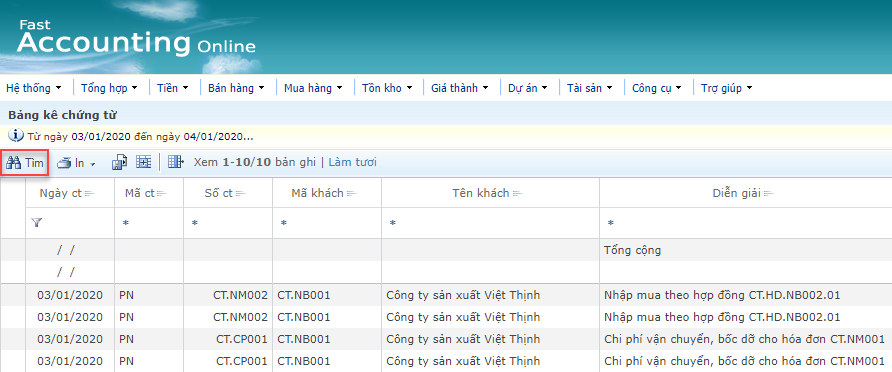 Lọc điều kiện mới 2