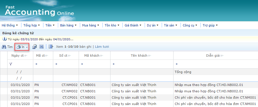 Xem mẫu in báo cáo 2
