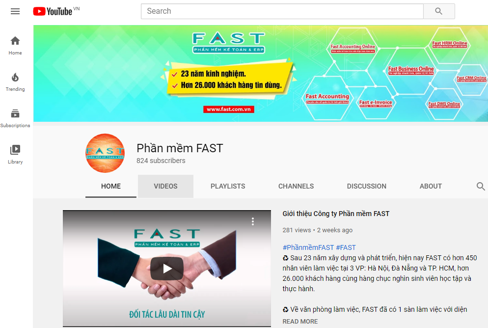 Ho tro qua youtube